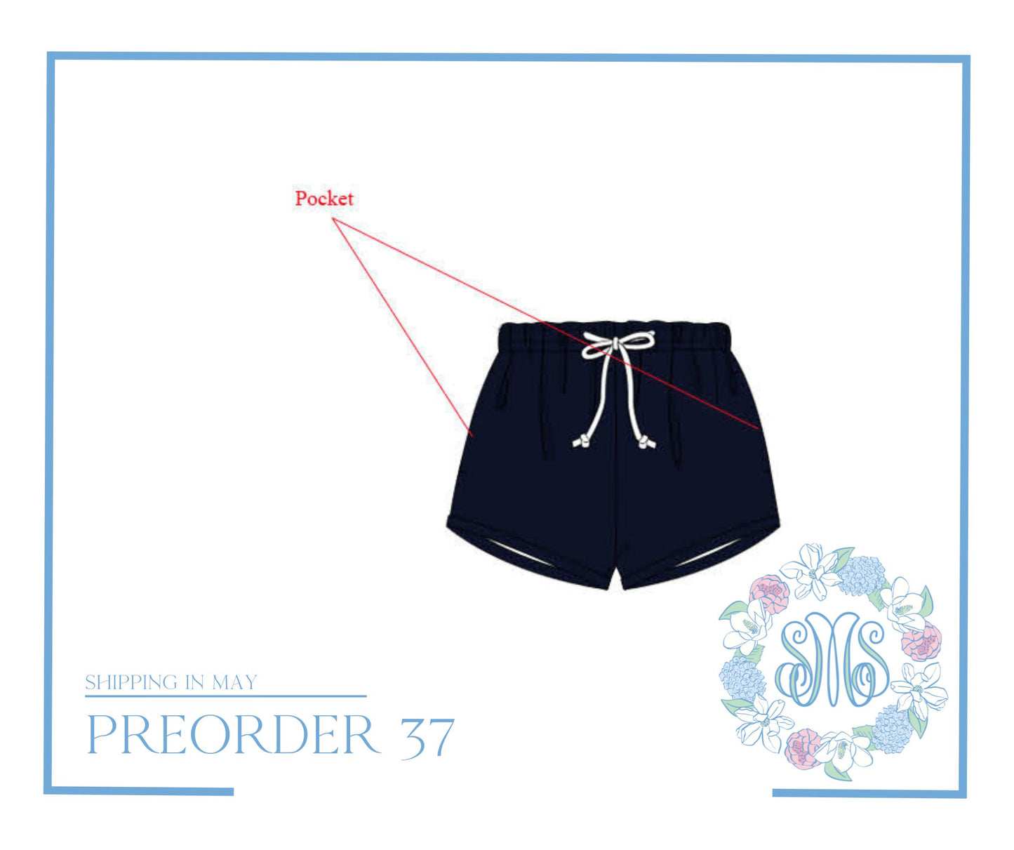 RTS: Navy Blue Shorties