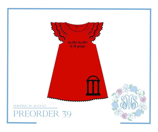 RTS: Flutter Sleeve Glory Glory Dress