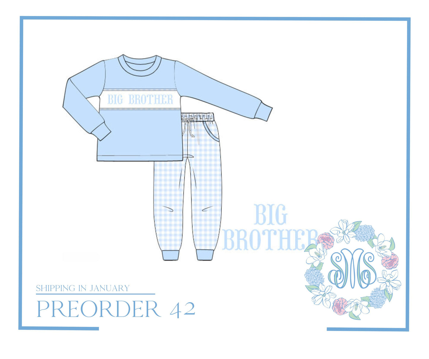 Preorder 42: Baby Blue CUSTOM Jogger Set