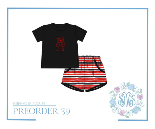 RTS: Embroidered Bulldog Set