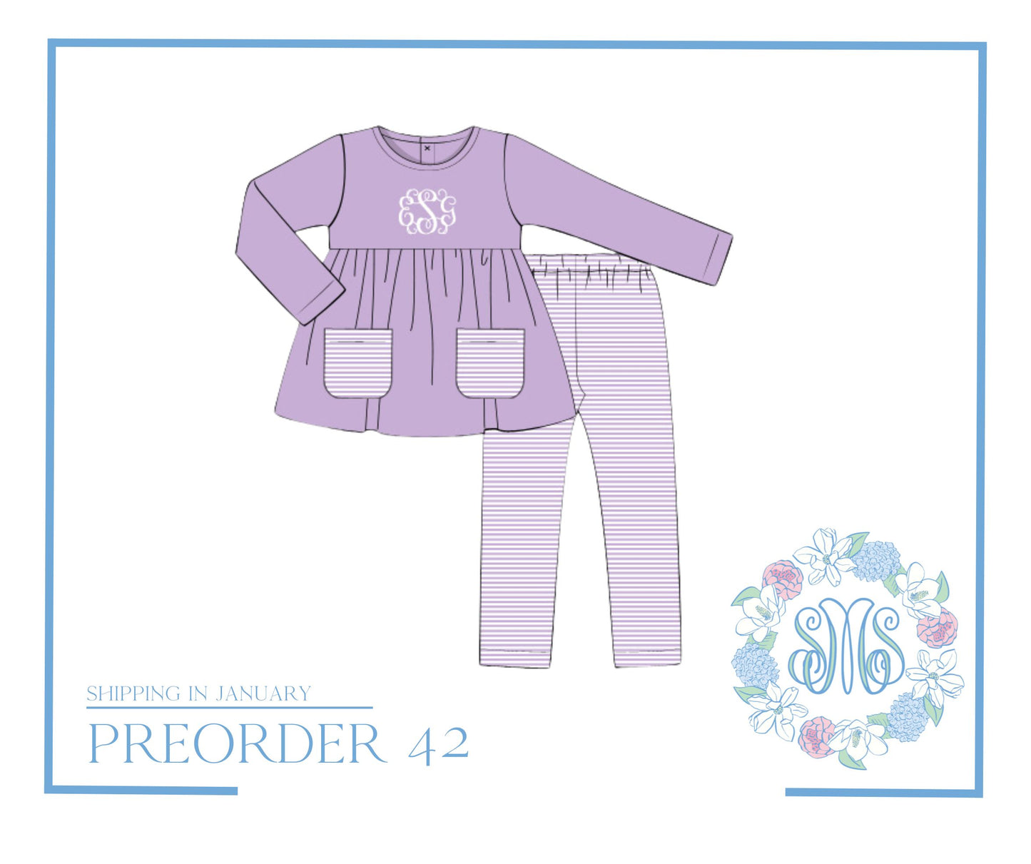 RTS: Lavender Lady Legging Set