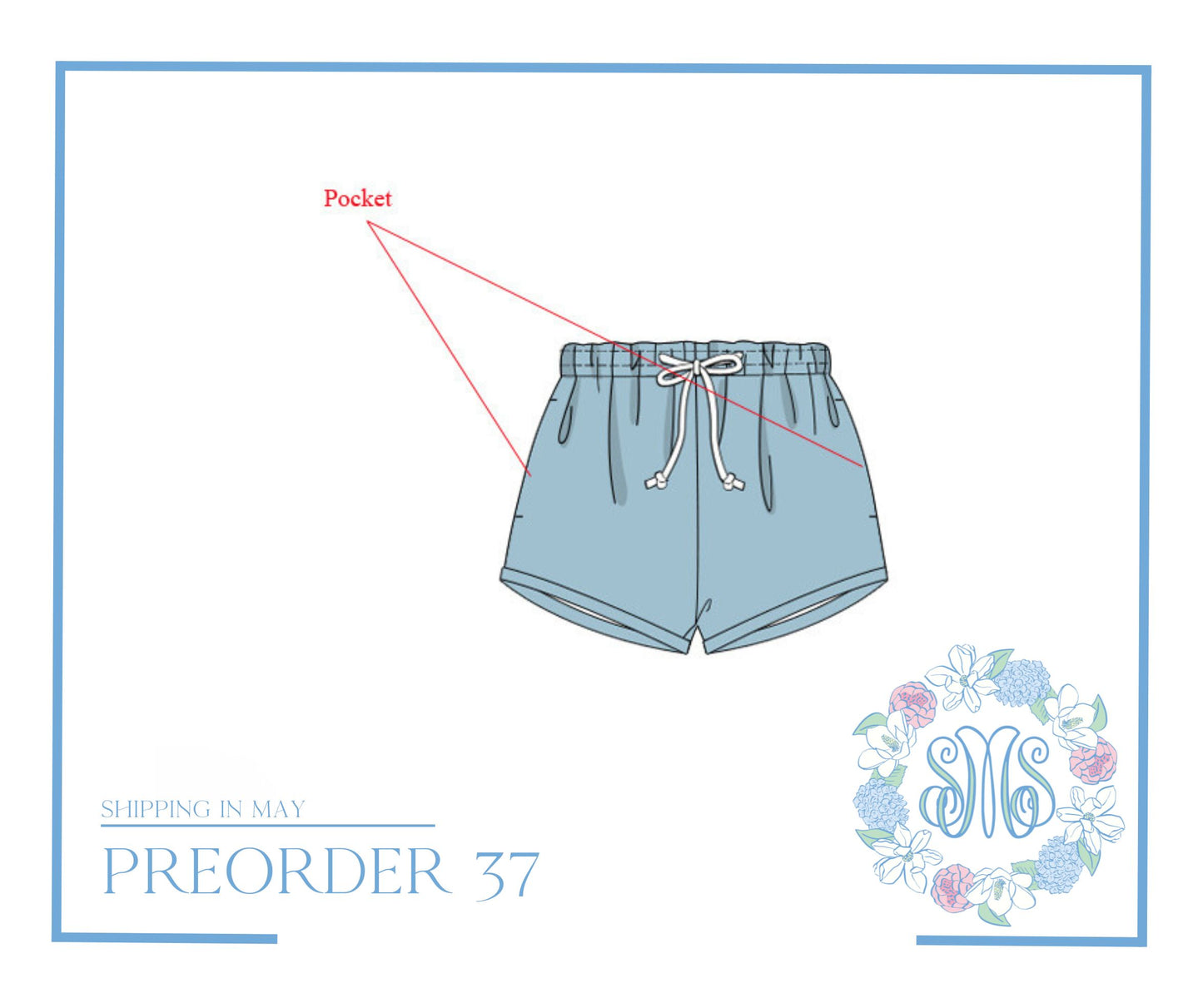 RTS: Pale Blue Shorties