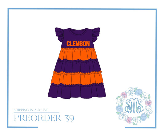 RTS: Clemson Colorblock Dress